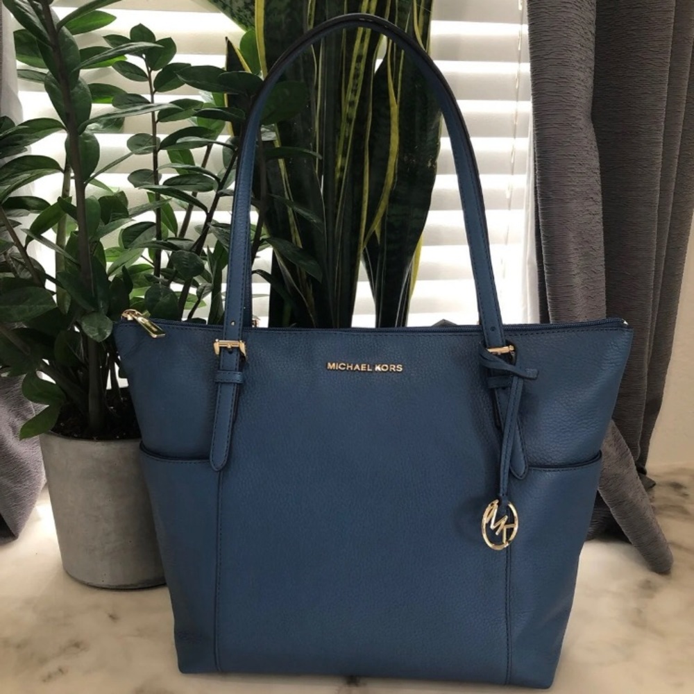 Michael Kors Jet Tote in Dark Chambray